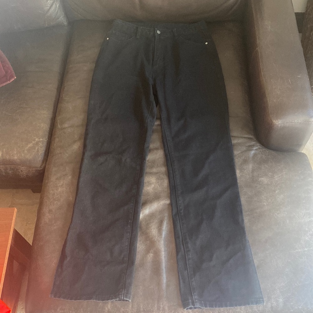 Slit Hem Jeans